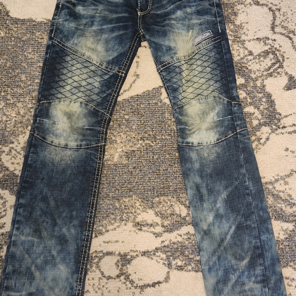 Affliction Ace Rising Moto Distressed Jeans 30